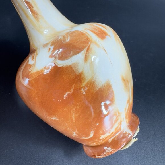 Vintage Alaska Pottery Bud Vase Vessel With Marble Glaze Multicolor W Sticker - Picture 2 of 13